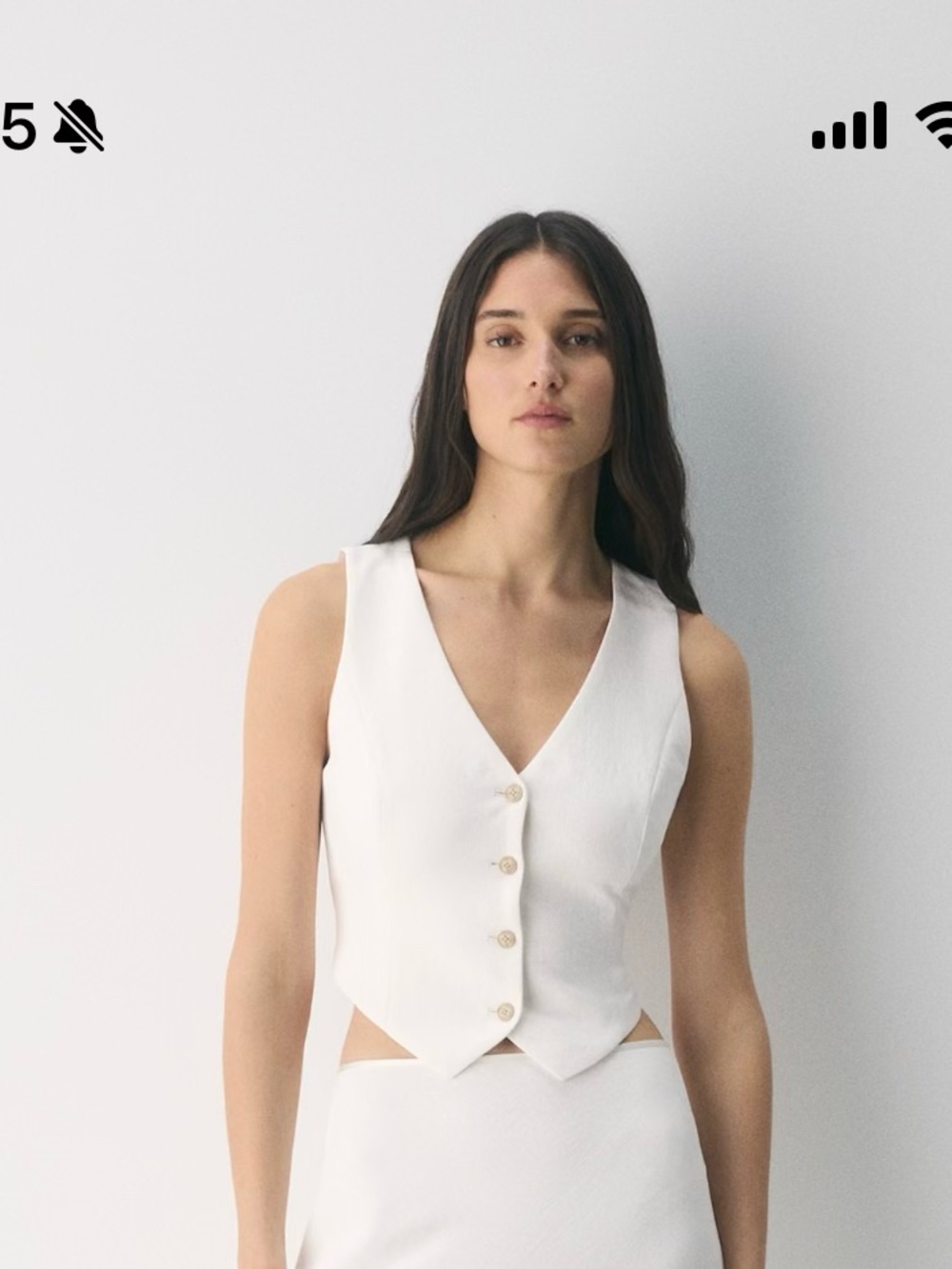 Aritzia Pacino Vest, Button-Front V-Neck Vest